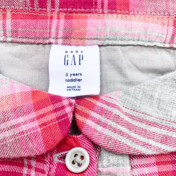 Gap Plaid Shirt Dress Size 3T NWT - Picture 7 of 7
